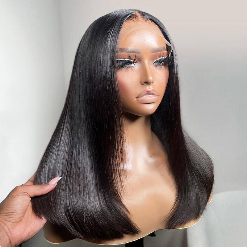 $199=2 Different Style Wig For 24inch 13X4 Balayage Wig Plus Super Silky Double Drawn Straight Or Jerry /Deep Curly Wigs