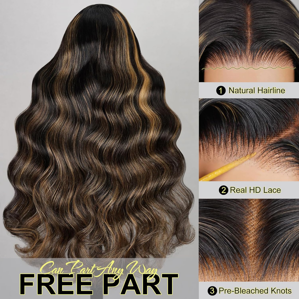 $199=2 Different Style Wig For 24inch 13X4 Balayage Wig Plus Super Silky Double Drawn Straight Or Jerry /Deep Curly Wigs