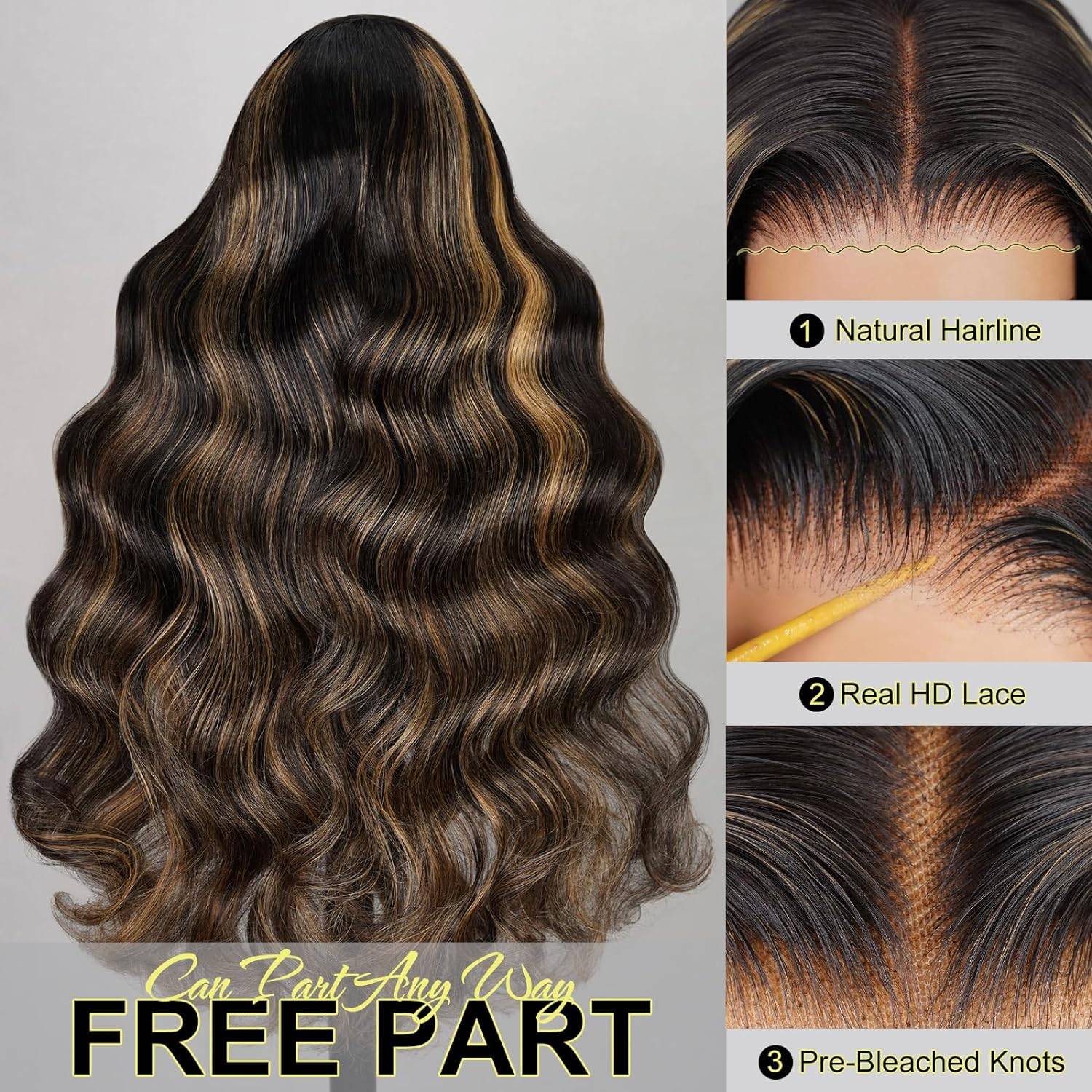 $199=2 Different Style Wig For 24inch 13X4 Balayage Wig Plus Super Silky Double Drawn Straight Or Jerry /Deep Curly Wigs