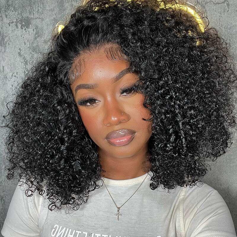 $199=2 Different Style Wig For 24inch 13X4 Balayage Wig Plus Super Silky Double Drawn Straight Or Jerry /Deep Curly Wigs