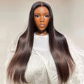 WOWANGEL Highlight 5X5 HD Lace Closure Wig Straight Wear & Go Wig