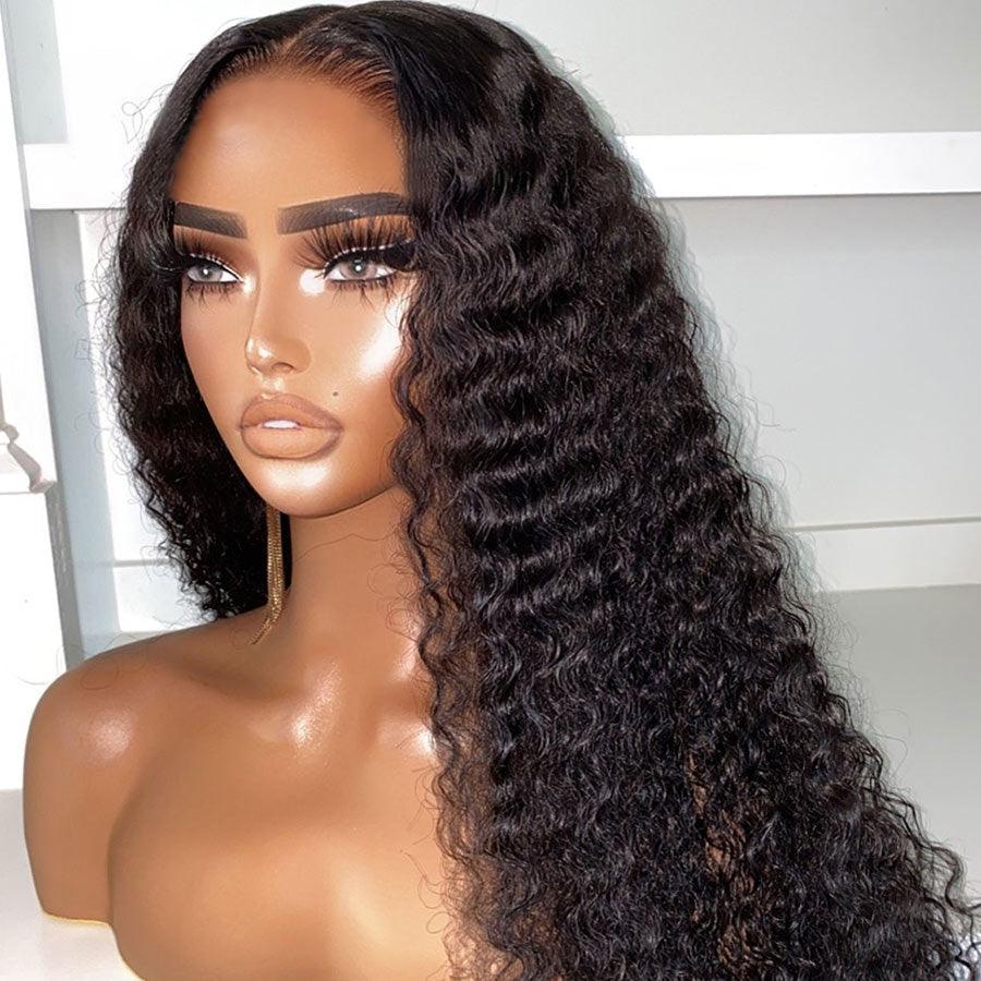WOWANGEL Pre-Everything 9X6 Wear Go Glueless Wig Deep Wave HD Lace Closure Wigs