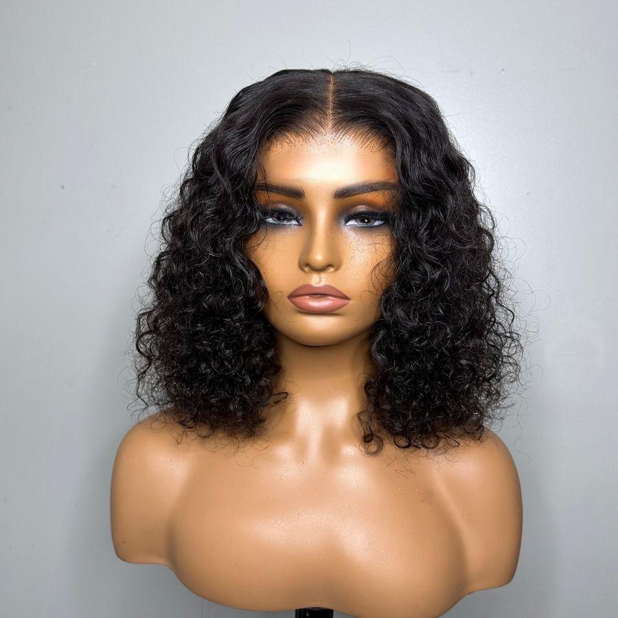 WOWANGEL Pre-Everything Curly Bob 9X6 Wear Go Glueless HD Lace Wig