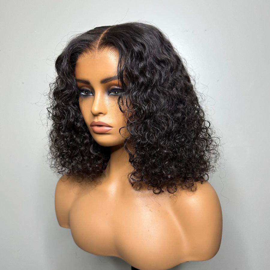 WOWANGEL Pre-Everything Curly Bob 9X6 Wear Go Glueless HD Lace Wig