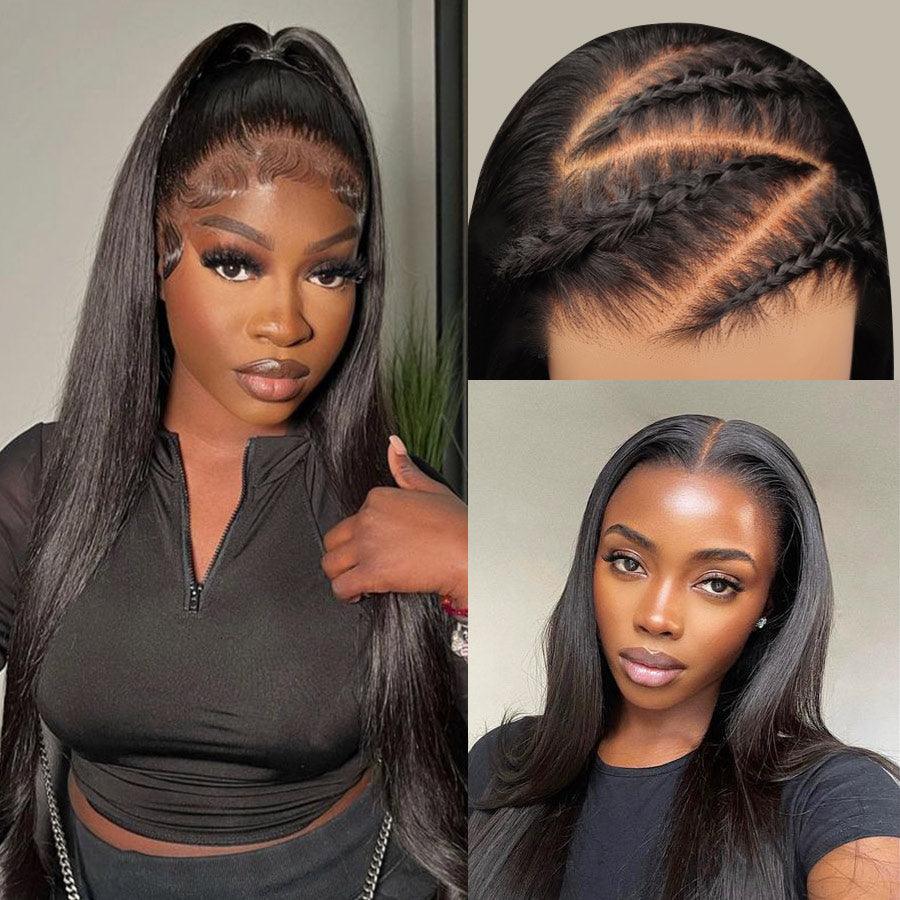WOWANGEL Pre-Everything Straight 9X6 Wear Go Glueless Wig HD Lace Wigs