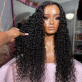 WOWANGEL Wear & Go 5x5 HD Lace Closure Wig Curly Invisible Lace Glueless Wig