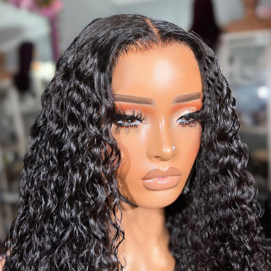 WOWANGEL Wear & Go 5x5 HD Lace Closure Wig Curly Invisible Lace Glueless Wig